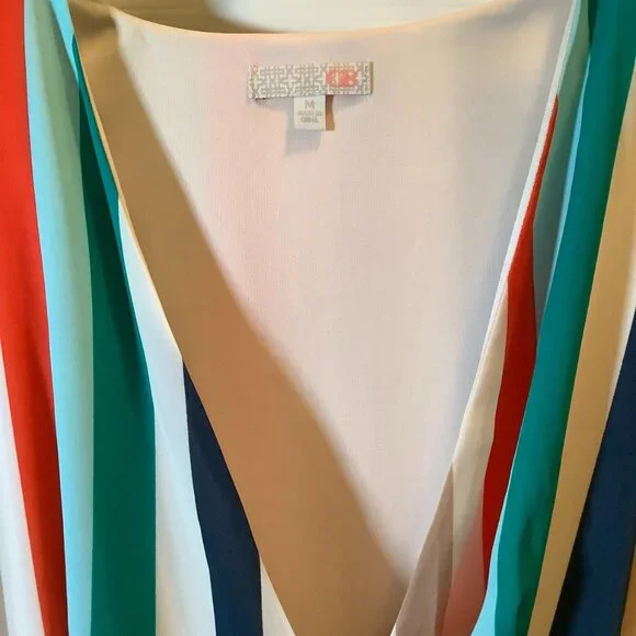 Gianni Bini Multicolor Wrap Dress - Picture 4 of 4